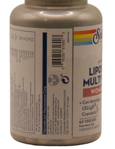 Solaray Liposomal Multivitamin Mujer...