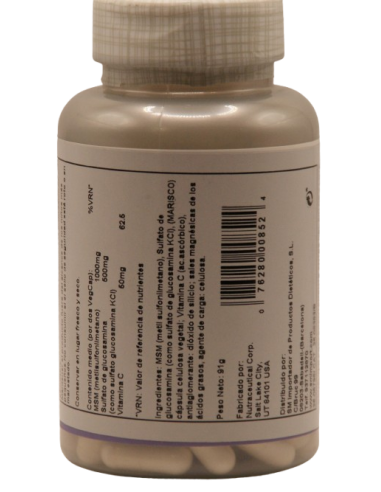 Solaray MSM & Glucosamina 90 Cápsulas