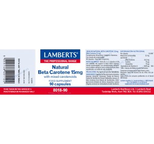Lamberts Beta Caroteno 15mg... 2