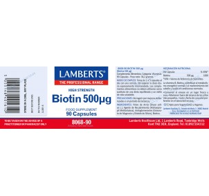 Lamberts Biotina 500ug 90... 2