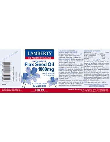 Lamberts Aceite de Semillas de Lino...