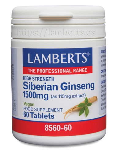 Lamberts Ginseng Siberiano 1500mg