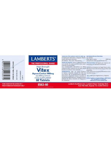 Lamberts Vitex Agnus Castus 1000mg 60...