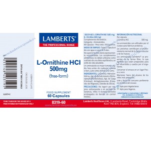 Lamberts L-Ornitina HCl 500... 2
