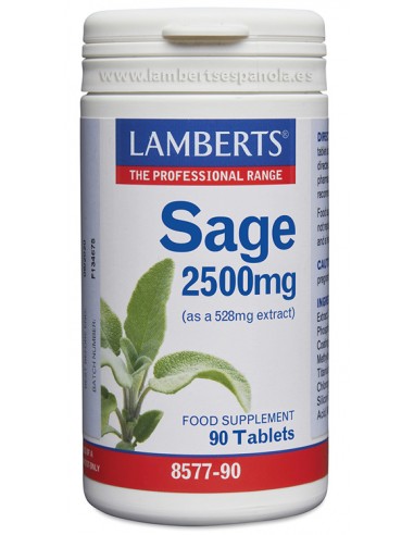 Lamberts Salvia  500mg 90 Cápsulas