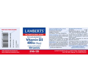 Lamberts Vitamina D3 400UI... 2