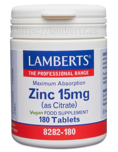 Lamberts Zinc 15 mg (Como citrato)...