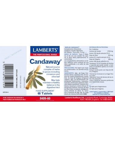 Lamberts Candaway 60 Comprimidos