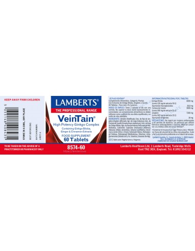 Lamberts Veintain 60 Tabletas