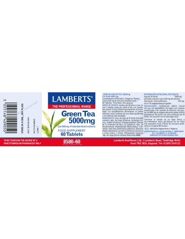 Lamberts Té verde 5000mg 60 Tabletas