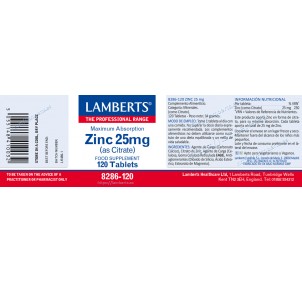 Lamberts Zinc 25mg 120... 2