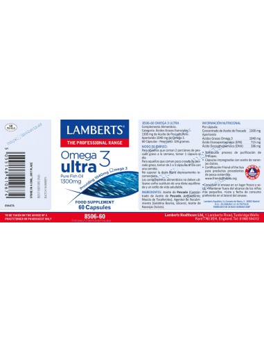 Lamberts Omega 3 Ultra 60 Cápsulas