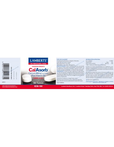 Lamberts CalAbsorb® (Calcio 800 mg...