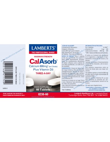 Lamberts CalAbsorb® (Calcio 800 mg...