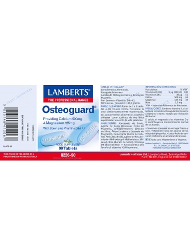 Lamberts Osteoguard 90 Tabletas