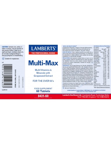 Lamberts Multi-Max 60 Tabletas