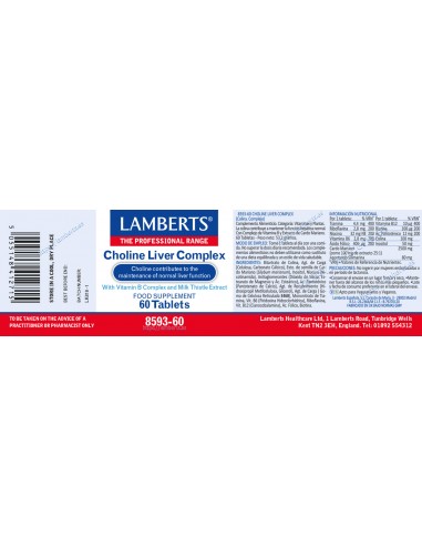 Lamberts Choline Liver Complex 60...