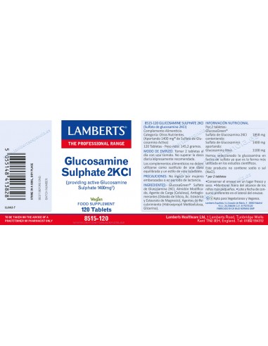 Lamberts Sulfato de Glucosamina 2KCl...