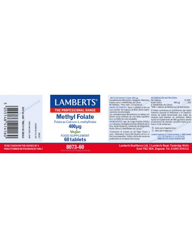 Lamberts Methyl Folate 400 µg 60...