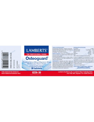 Lamberts Osteoguard 30 Cápsulas
