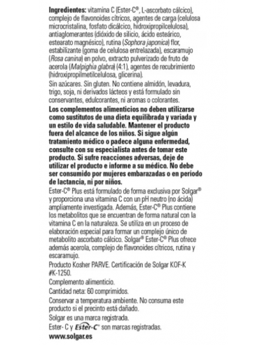 Solgar Ester-C Plus 1000mg 60...