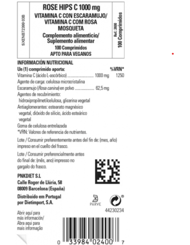 Solgar Vitamina C 1000mg Rose High...