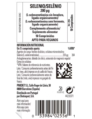 Solgar Selenio 200mcg 50 Comprimidos