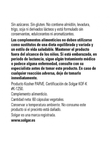 Solgar Resveratrol 60 Cápsulas