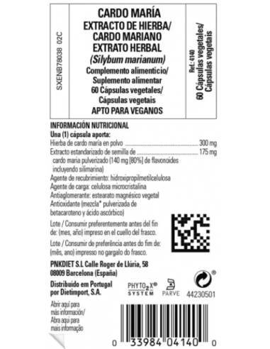Solgar Cardo María 60 Cápsulas
