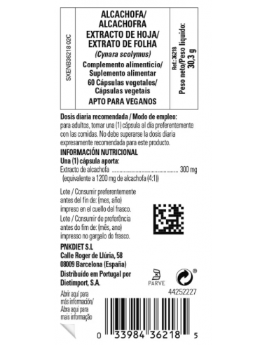 Solgar Alcachofa 60 Cápsulas