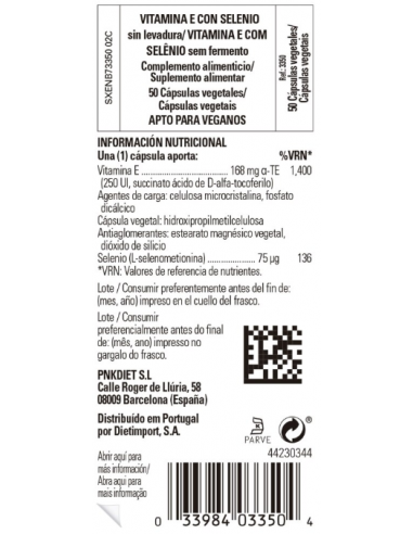 Solgar Vitamina E con Selenio 50...