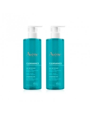 Avene Duo Cleanance Gel Limpiador 400+400ml