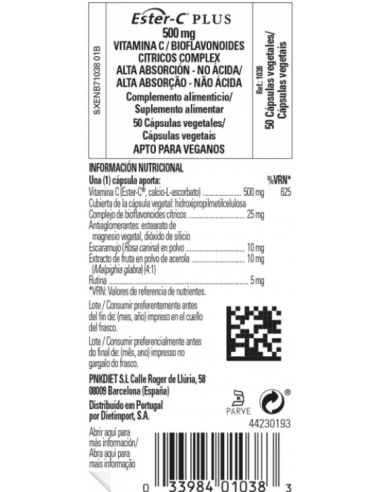Solgar Ester-C 500mg 50 Cápsulas