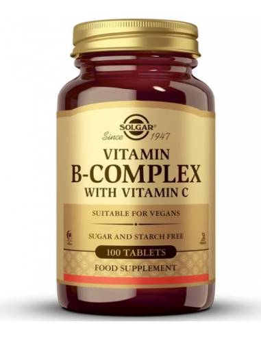 Solgar Vitamina B-complex Con Vitamina C 100 Cápsulas