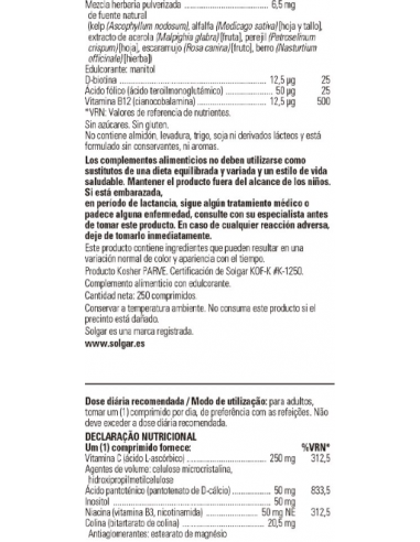 Solgar B-Complex + Vitamina 250...