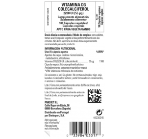 Solgar Vitamina D3 2200IU... 2