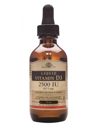 Solgar Vitamina D3 Líquida 2500UI 59ml