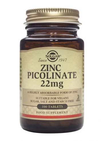 Solgar Picolinato de Zinc 22mg 100...