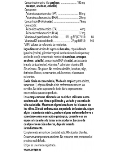 Solgar Aceite de Higado de Bacalao...