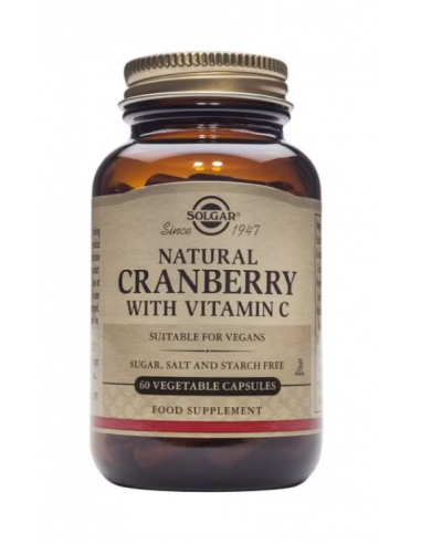 Solgar Arándano Rojo + Vitamina C 60 Cápsulas