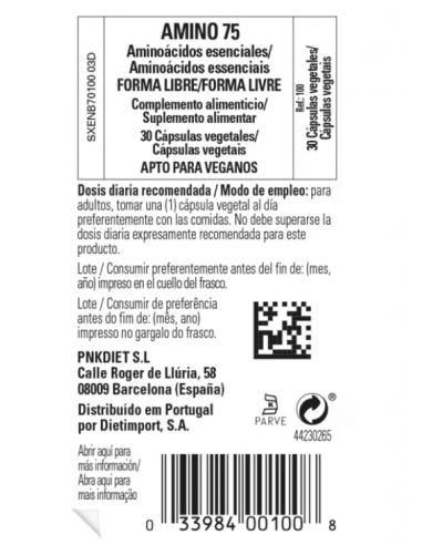 Solgar Amino 75 30 Cápsulas