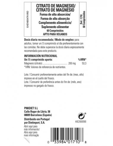 Solgar Citrato de Magnesio 60...