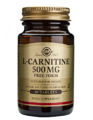 Solgar L-Carnitina 500mg 30 Tabletas