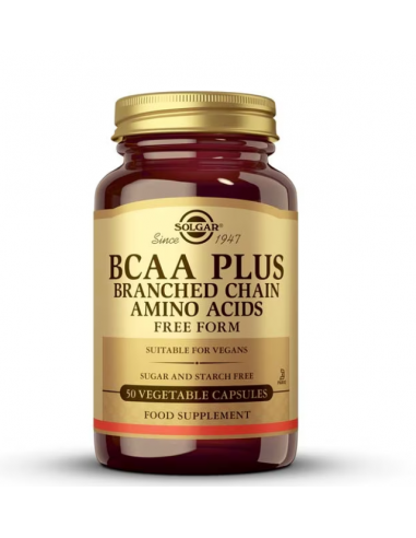 Solgar BCAA Plus Aminoacidos 50 Cápsulas
