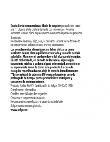 Solgar BCAA Plus Aminoacidos 50 Cápsulas