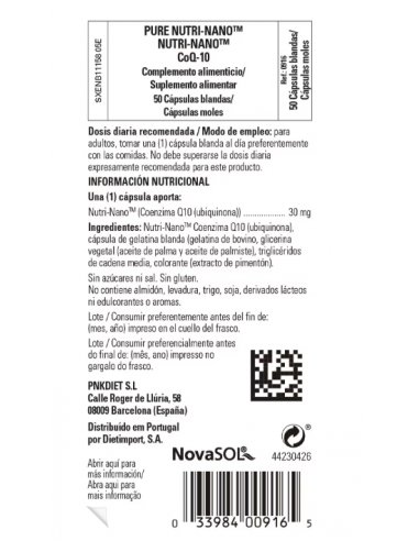Solgar Nutri Nano CO-Q10 50 Cápsulas