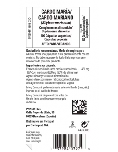Solgar Cardo Mariano 100 cápsulas...