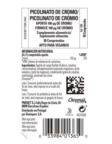 Solgar Picolinato Cromo 100mcg 90...