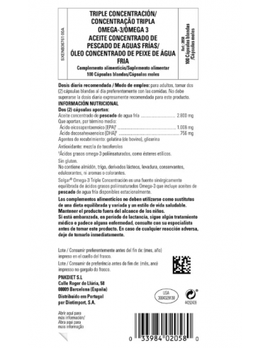 Solgar Omega 3 100 Perlas