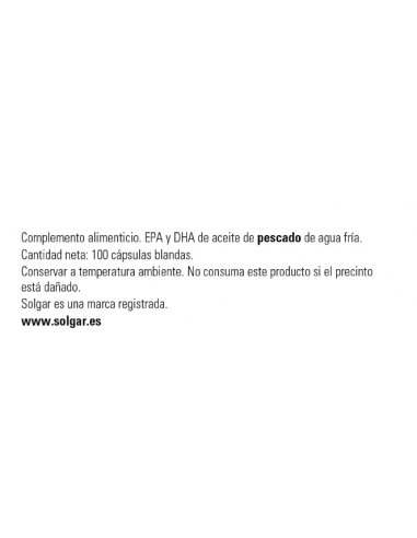 Solgar Omega 3 100 Perlas